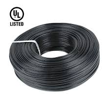 SPT-1 Black Wire 500 Ft Spool - 2x18 AWG, UL Listed