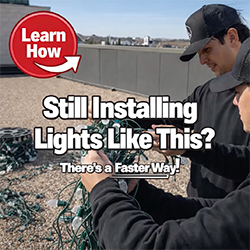 How to install holiday lights faster